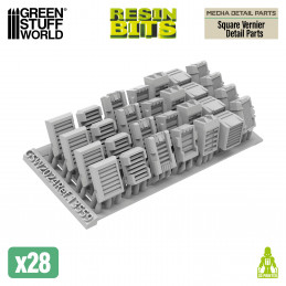 Mecha Detail Parts - Square Vernier Detail Parts
