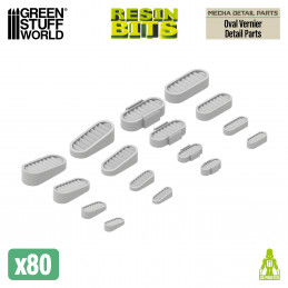 Mecha Detail Parts - Oval Verniers | Gundam conversion kit