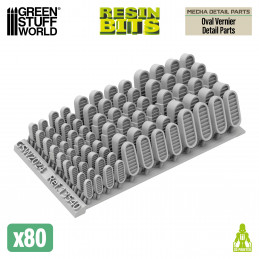 Mecha Detail Parts - Oval Verniers | Gundam conversion kit