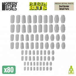 Mecha Detail Parts - Oval Verniers | Gundam conversion kit
