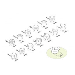 Mecha Detail Parts - Oval Verniers | Gundam conversion kit