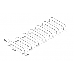 Mecha Detail Parts - 17 mm Ladder Rungs