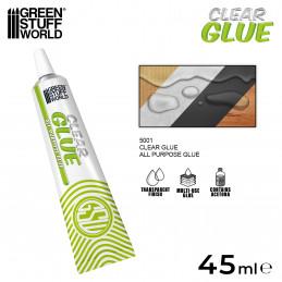 Colle transparente Clear Glue | Colle silicone pour la Mousse EVA, l'artisanat et les maquettes