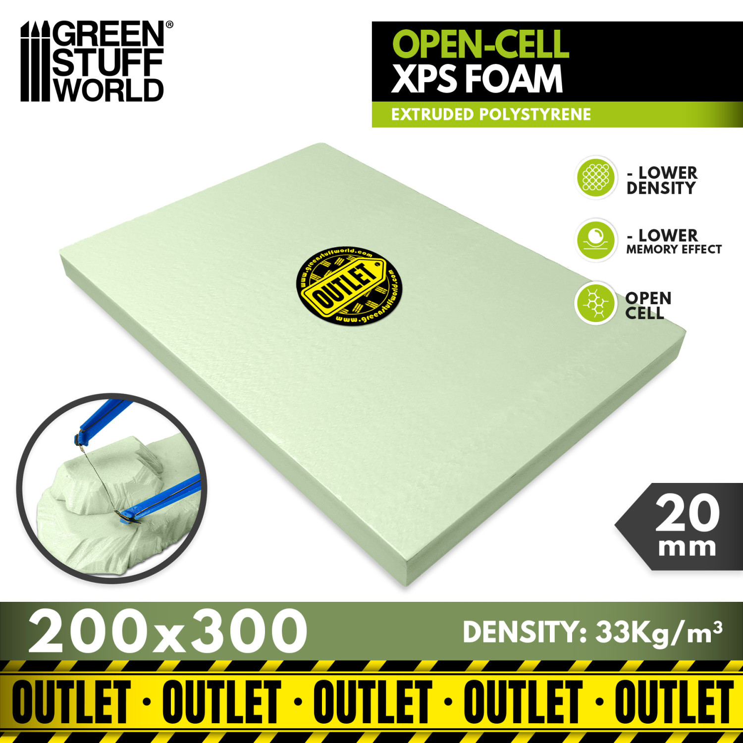 Poliestireno Extruido XPS de celda abierta 6mm | Espuma XPS