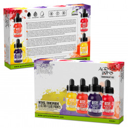 Acryltinten Set - Transparent Fire (x4)