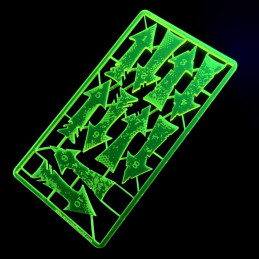 Charge and Retreat Arrows - Fluor Yellow-green