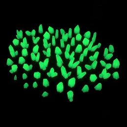 GREEN GLOW Resin Crystals - Small