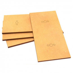 Peanas DM - Rectangulares 100x60mm