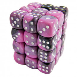 36x D6 12mm Dés de Jeu - Rose Marbre
