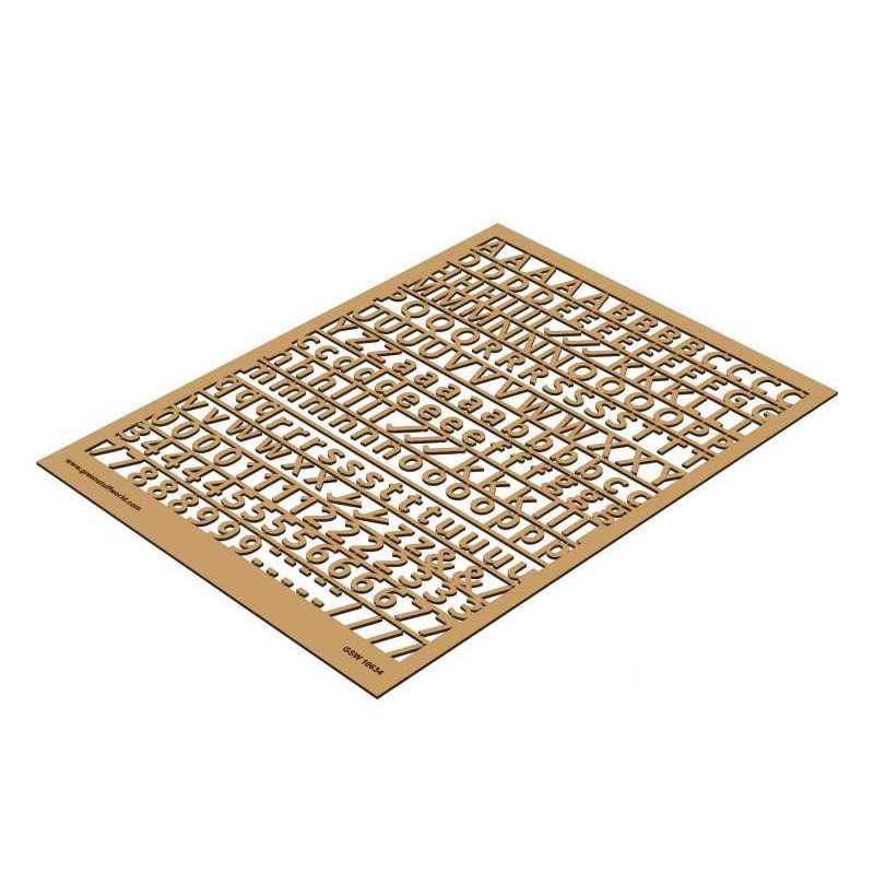Lettere e numeri 10 mm STANDARD