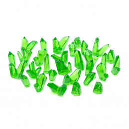 GREEN Resin Crystals - Medium | Transparent resin bits