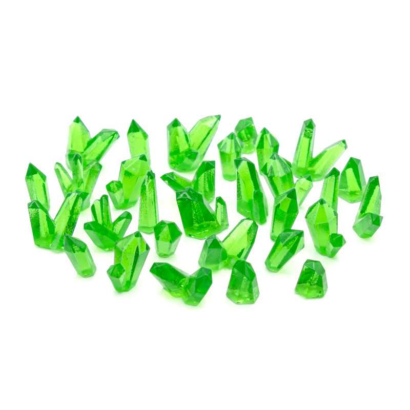 GREEN Resin Crystals - Medium | Transparent resin bits GREEN Resin Crystals - Medium | Transparent resin bits
