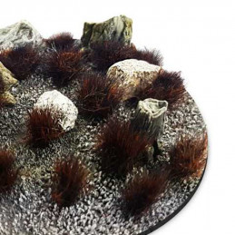 Grass TUFTS - 12mm self-adhesive - BURNT