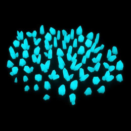 AQUA TURQUOISE GLOW Resin Crystals - Small