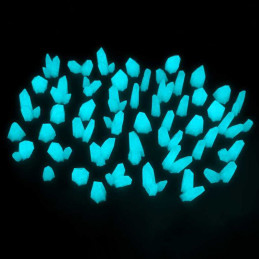 AQUA TURQUOISE GLOW Resin Crystals - Medium