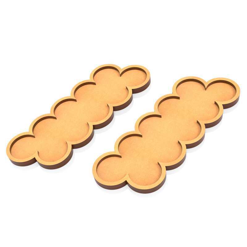 Plateaux de Mouvement MDF 32mm x10 Skirmish Slimfit