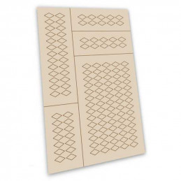 Self-adhesive stencils - Harlequin M - 9x5mm