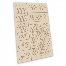 Self-adhesive stencils - Hexagons M - 7mm