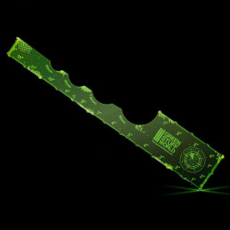 Mesureur Gaming - Vert Fluor Lime 12 pouces