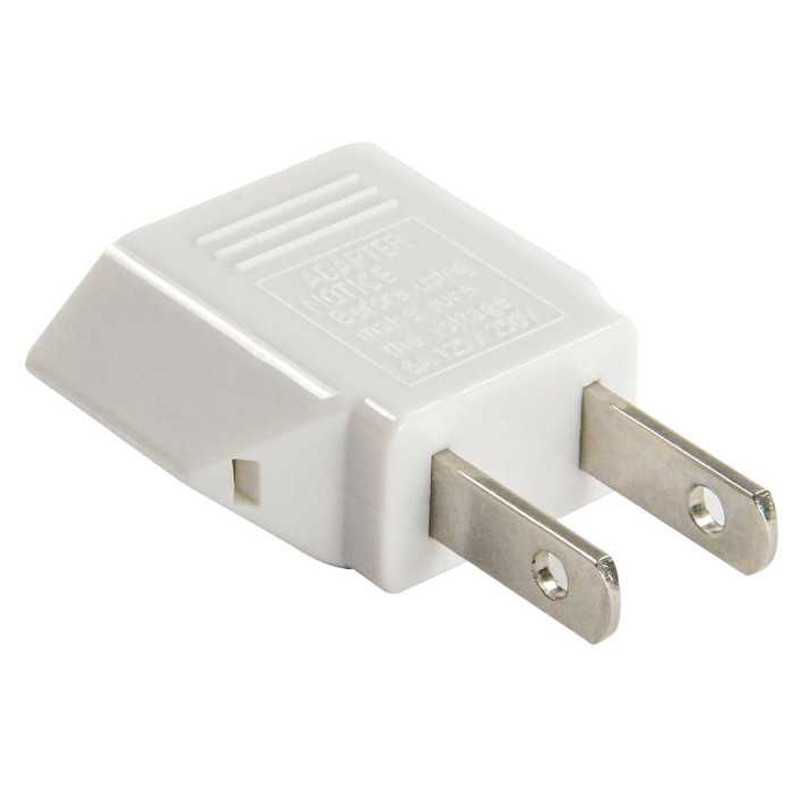 Adaptador enchufe UE-USA Blanco Adaptador enchufe UE-USA Blanco
