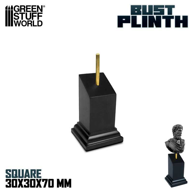 Tapered Bust Plinth 3x3cm Black | Bust Plinths Tapered Bust Plinth 3x3cm Black | Bust Plinths