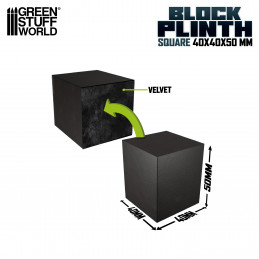 Display Block 4x4 cm | Squared Plinths