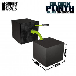 Ausstellungsblock 5x5 cm | Quader Holzsockel