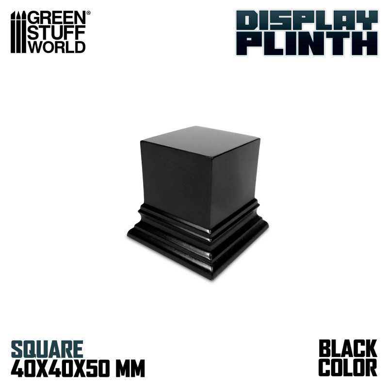 Square Top Display Plinth 4x4 cm - Black | Squared Plinths Square Top Display Plinth 4x4 cm - Black | Squared Plinths