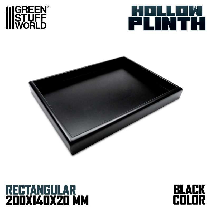 Hollow squared display 20x14 cm Black | Hollow plinths Hollow squared display 20x14 cm Black | Hollow plinths