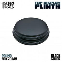 Round Top Display Plinth 8cm | Round Cylinder Plinths