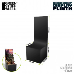 Backdrop Display Plinth 5x5x5cm Black | Backdrop Display Plinths