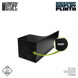 Backdrop Display Plinth 5x5x5cm Black | Backdrop Display Plinths