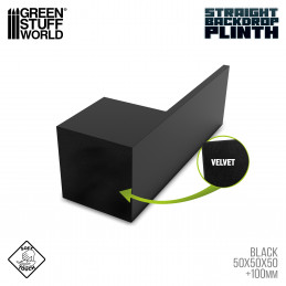 Straight Backdrop Plinths 5x5x5cm Black | Straight Backdrop Plinths