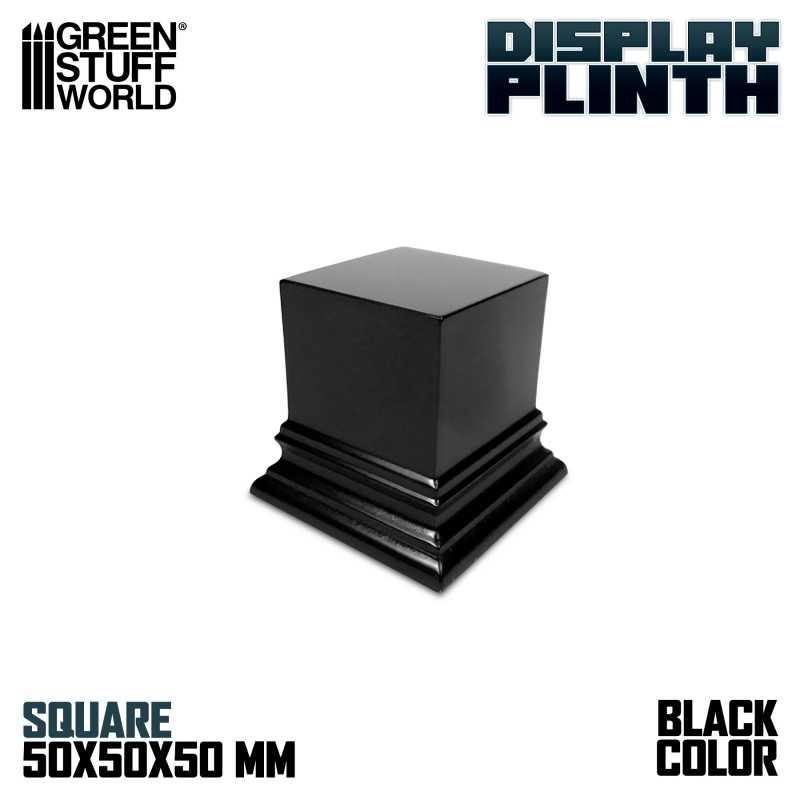 Peana madera cuadrada 5x5 cm - Negro