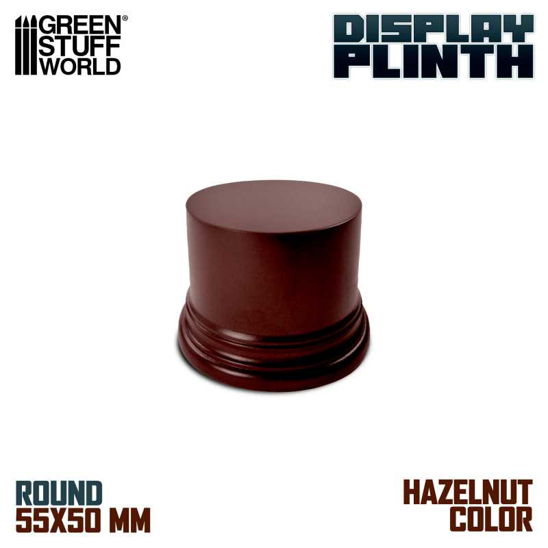 Round Block Plinth 5.5 cm - Hazelnut Brown Round Block Plinth 5.5 cm - Hazelnut Brown