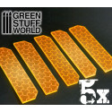 5x Small Energy Walls - Phosphorescent Orange