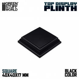 Square Wood display bases 4x4 cm - Black