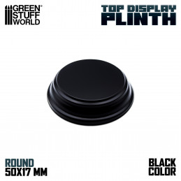 Round Wood display bases 5x5 cm - Black