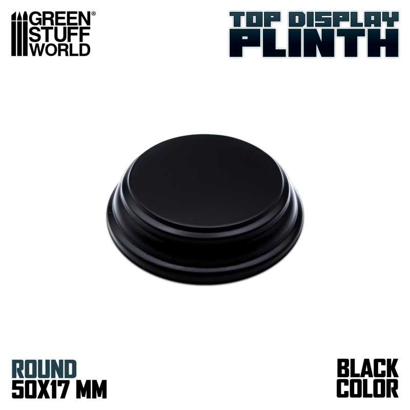Socle Rond Ouvragé 5x5 cm - Noir Socle Rond Ouvragé 5x5 cm - Noir