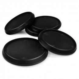 Hollow Plastic Bases - BLACK 50mm