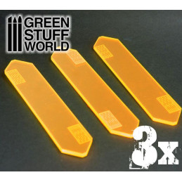 3x Muri di Energia Grandi - Arancione Fluorescente | Scenografia Taglio Laser