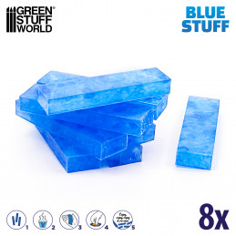 Blau Stuff Sofort Abformmasse - 8 Streifen | Wiederverwendbare BLUE STUFF