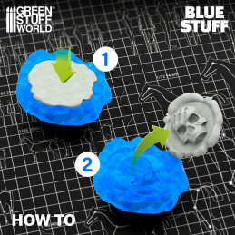 Blau Stuff Sofort Abformmasse - 8 Streifen | Wiederverwendbare BLUE STUFF