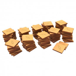 MDF Bases - Square 25 mm (Pack x100)