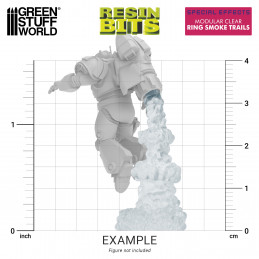 Humos para Jetpacks transparente modular compatible con Warhammer 40k y otros Wargames de escala 1:48