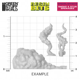3D printed set - Smoke and Stun Grenades |Warhammer Resin Bit