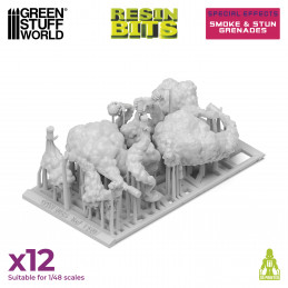 3D printed set - Smoke and Stun Grenades |Warhammer Resin Bit