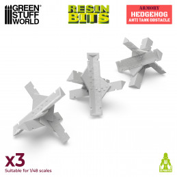 Czech Hedgehog Anti Tank Obstacle | Resin Bits for Miniatures