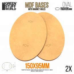 Basi MDF - Ovali 150x95mm