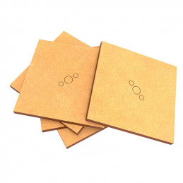 50 mm quadratische MDF Basen